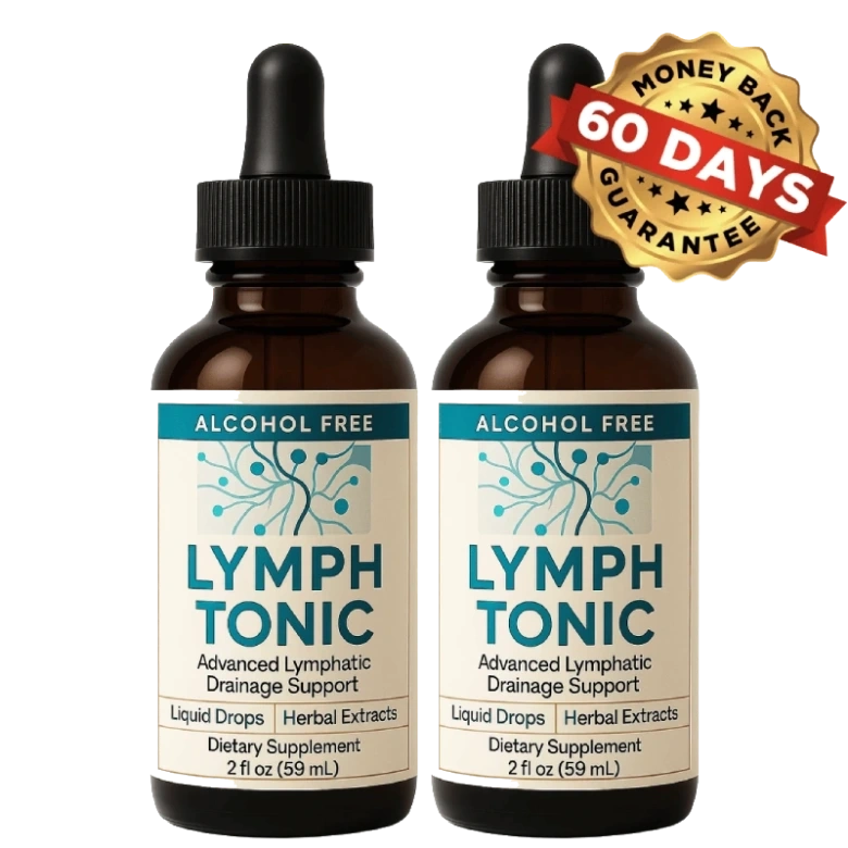 Lymph Tonic lymphatic drainage supplement bottles